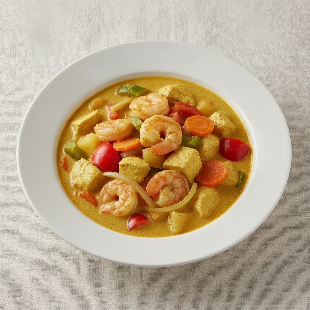 Yellow Curry with Chicken & Shrimp Yellow Curry with Chicken & Shrimp