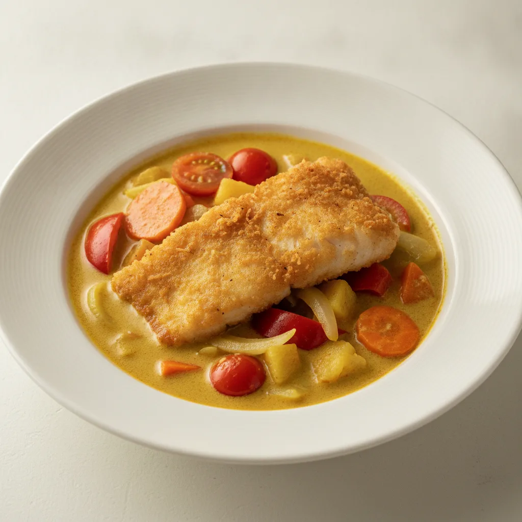 Yellow Curry with Crispy Fish Yellow Curry with Crispy Fish