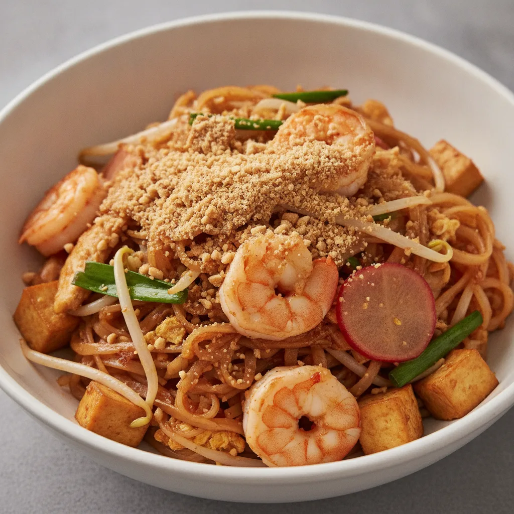Pad Thai with Chicken & Shrimp Pad Thai with Chicken & Shrimp