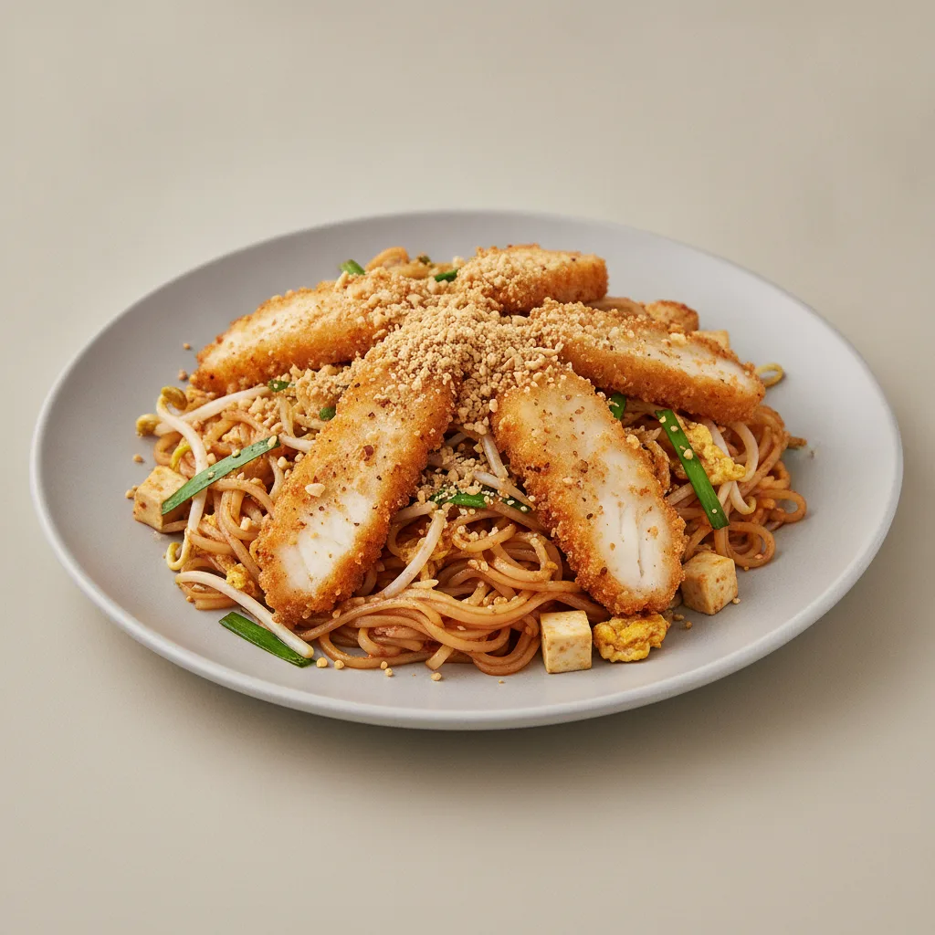 Pad Thai with Crispy Fish Pad Thai with Crispy Fish