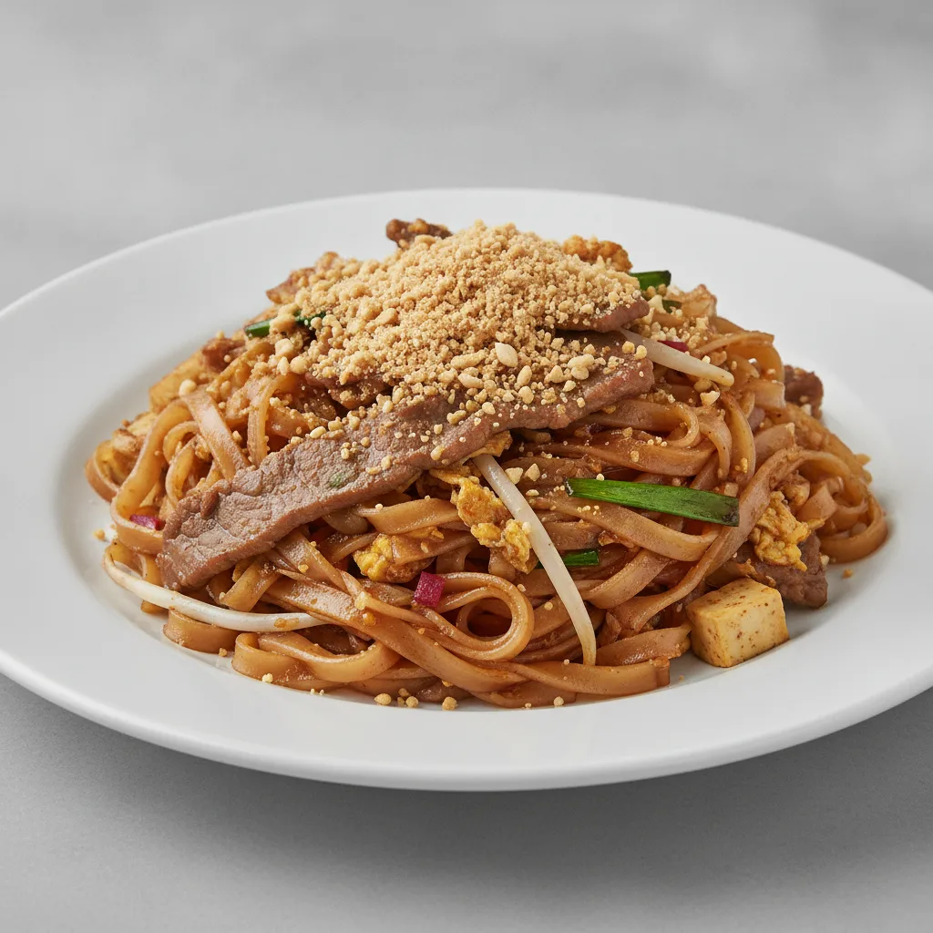 Pad Thai (Gluten-Friendly) with Beef Pad Thai (Gluten-Friendly) with Beef