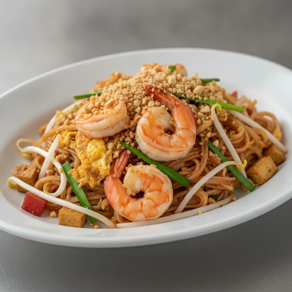 Pad Thai (Gluten-Friendly) with Shrimp Pad Thai (Gluten-Friendly) with Shrimp