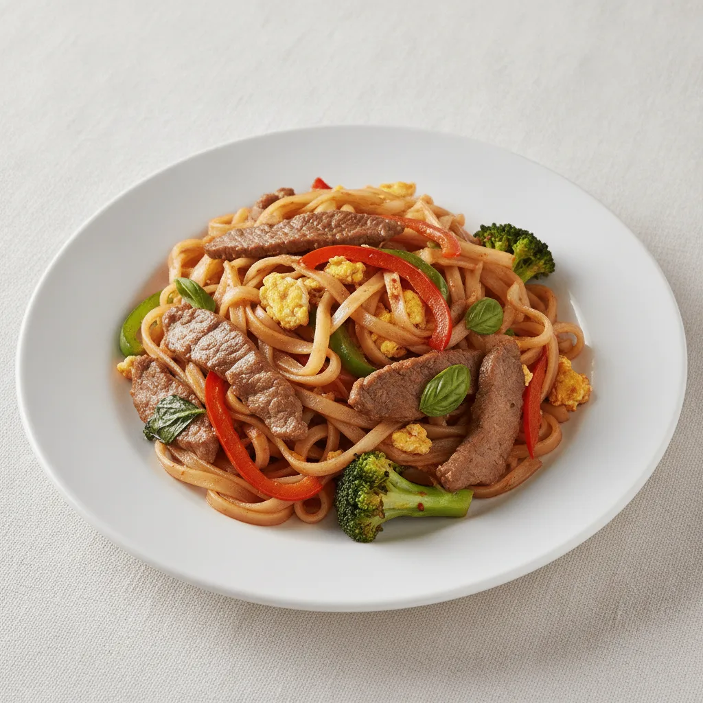 Drunken Noodles with Beef Drunken Noodles with Beef