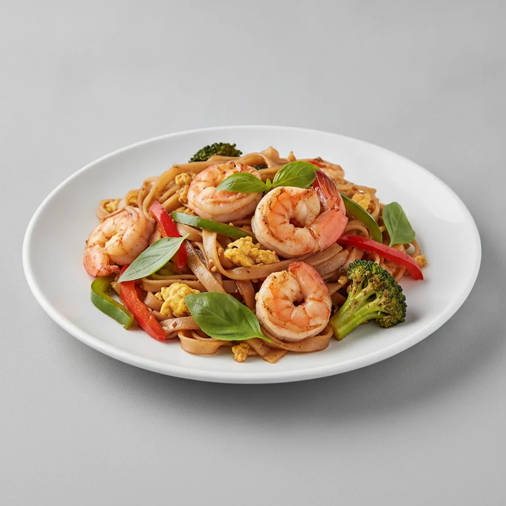 Drunken Noodles with Shrimp Drunken Noodles with Shrimp