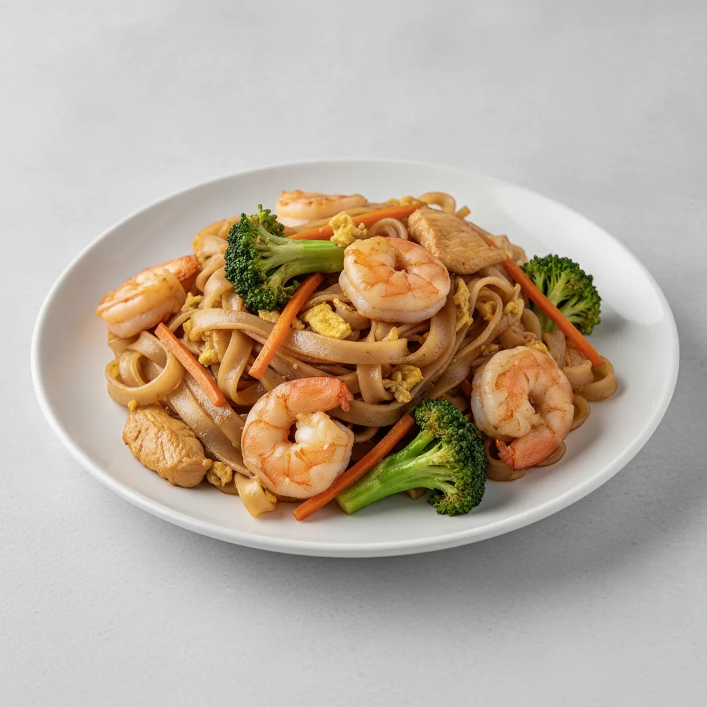 Pad See Ew with Chicken & Shrimp Pad See Ew with Chicken & Shrimp