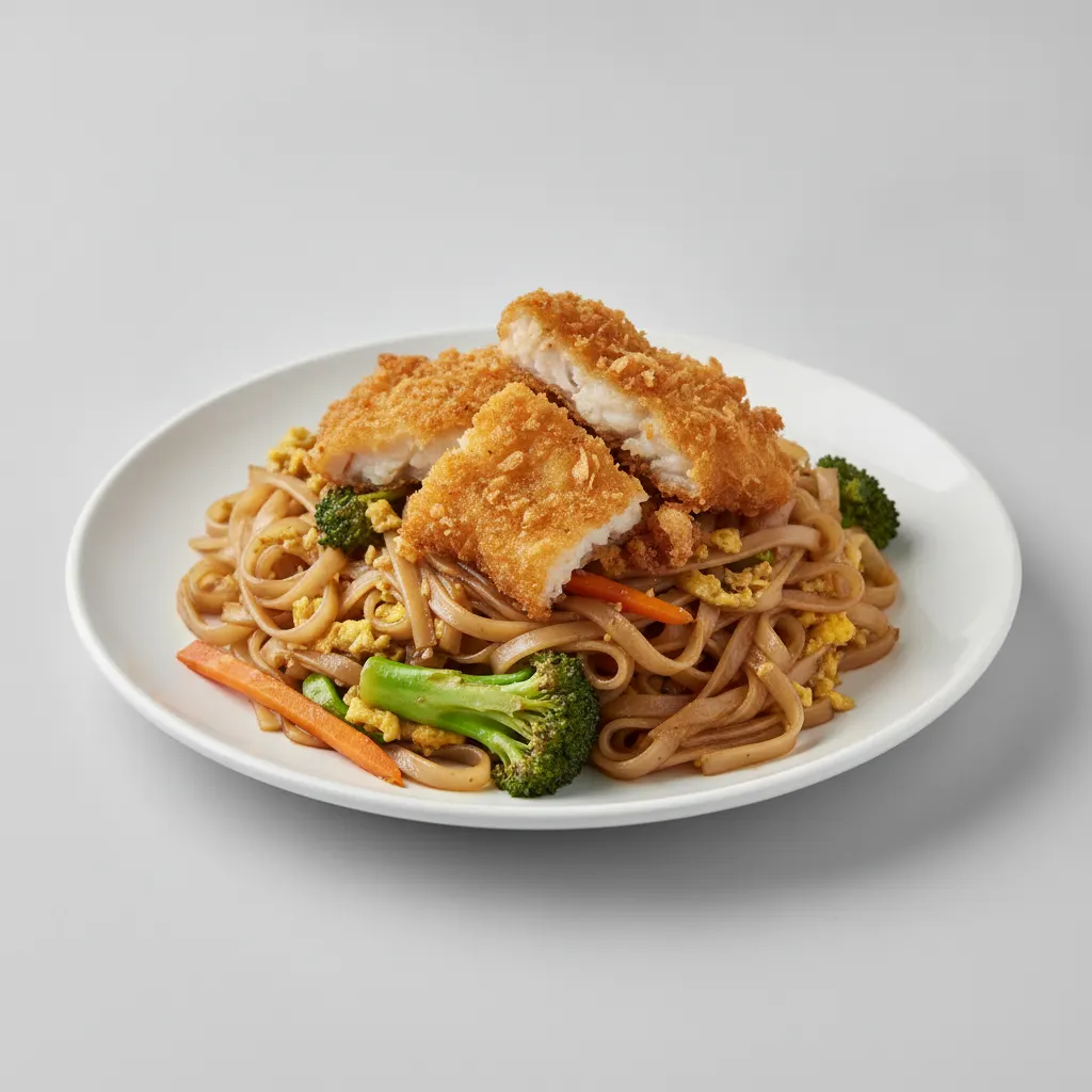 Pad See Ew with Crispy Fish Pad See Ew with Crispy Fish
