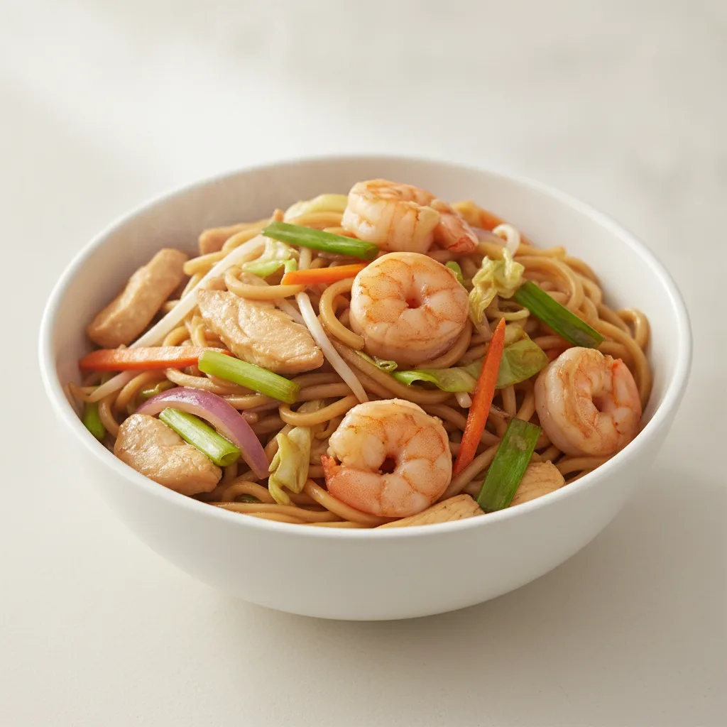 Lo Mein with Chicken & Shrimp Lo Mein with Chicken & Shrimp