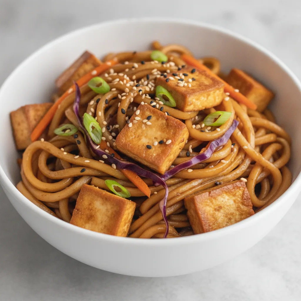 Teriyaki Noodles with Tofu Teriyaki Noodles with Tofu