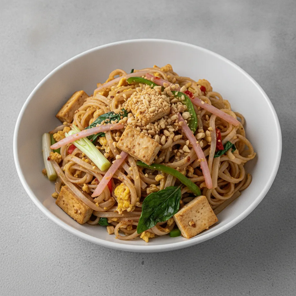 Basil Pad Thai (Gluten-Friendly) with Tofu Basil Pad Thai (Gluten-Friendly) with Tofu