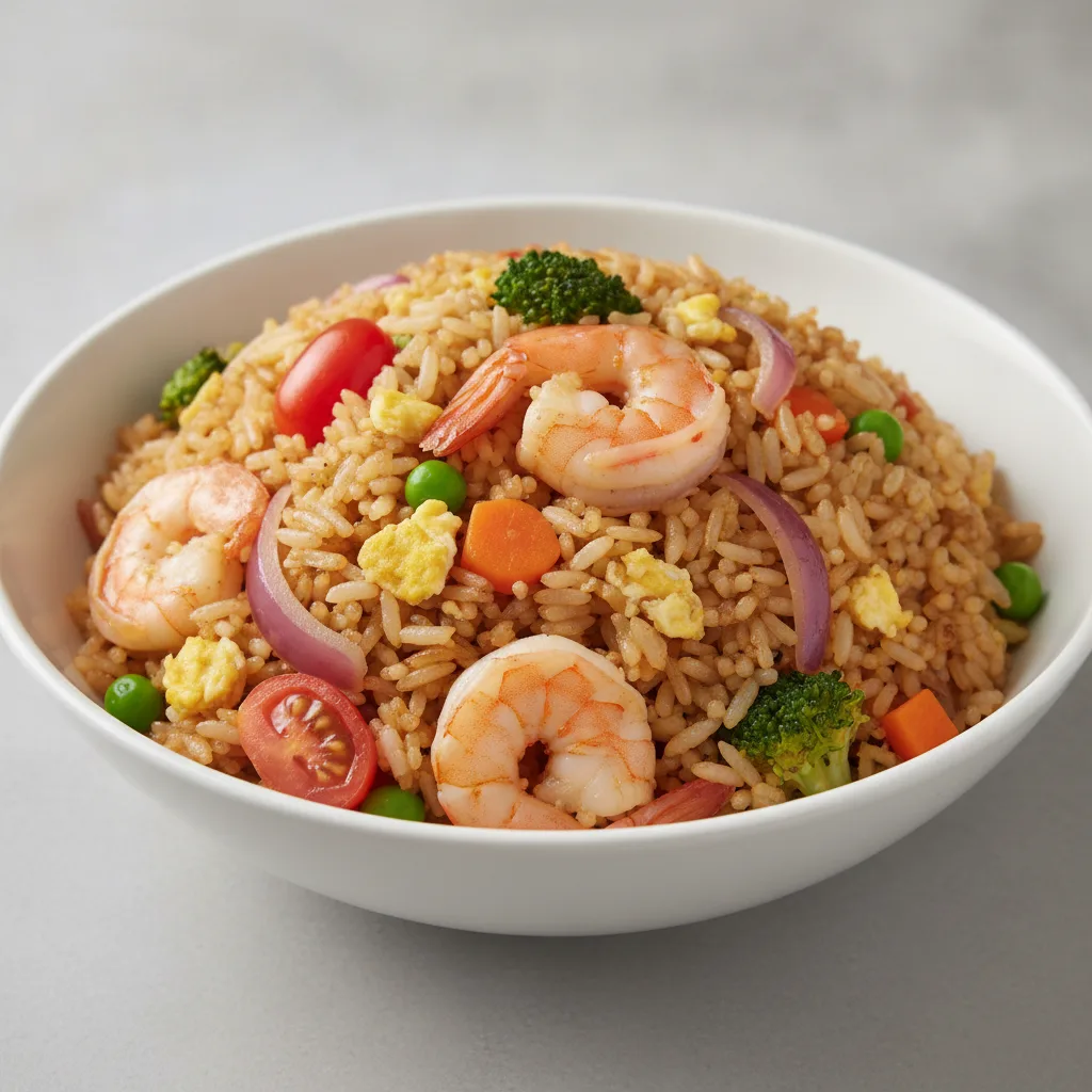 House Fried Rice with Shrimp House Fried Rice with Shrimp
