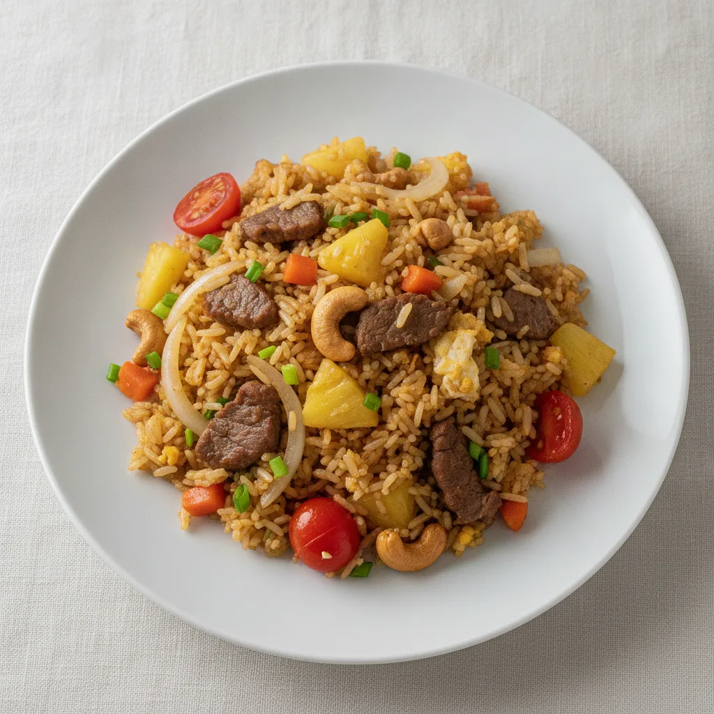 Pineapple Fried Rice with Beef Pineapple Fried Rice with Beef