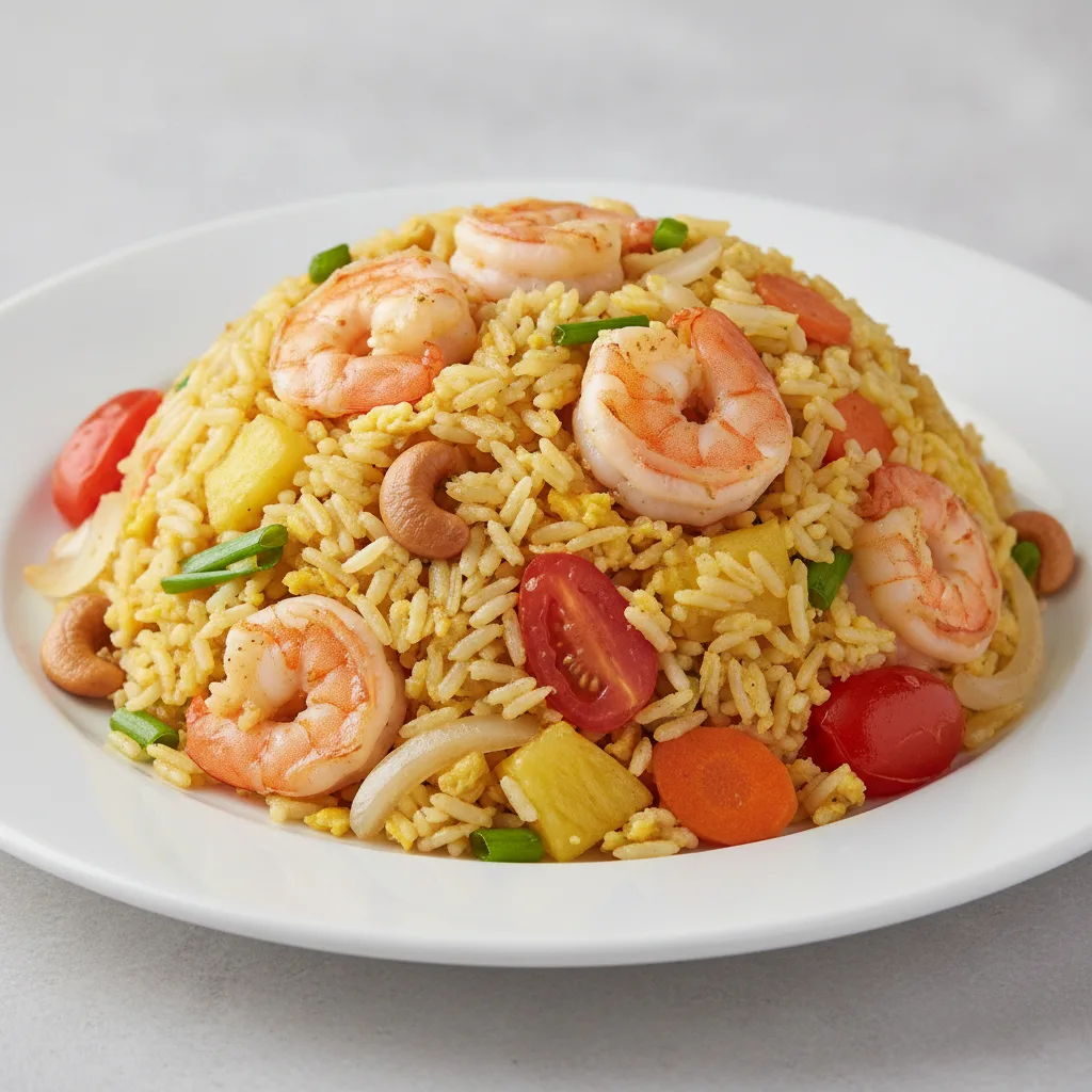 Pineapple Fried Rice with Shrimp Pineapple Fried Rice with Shrimp