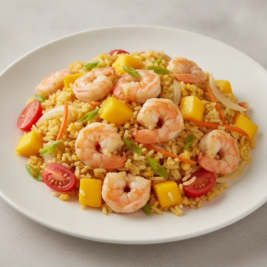 Mango Fried Rice with Shrimp Mango Fried Rice with Shrimp