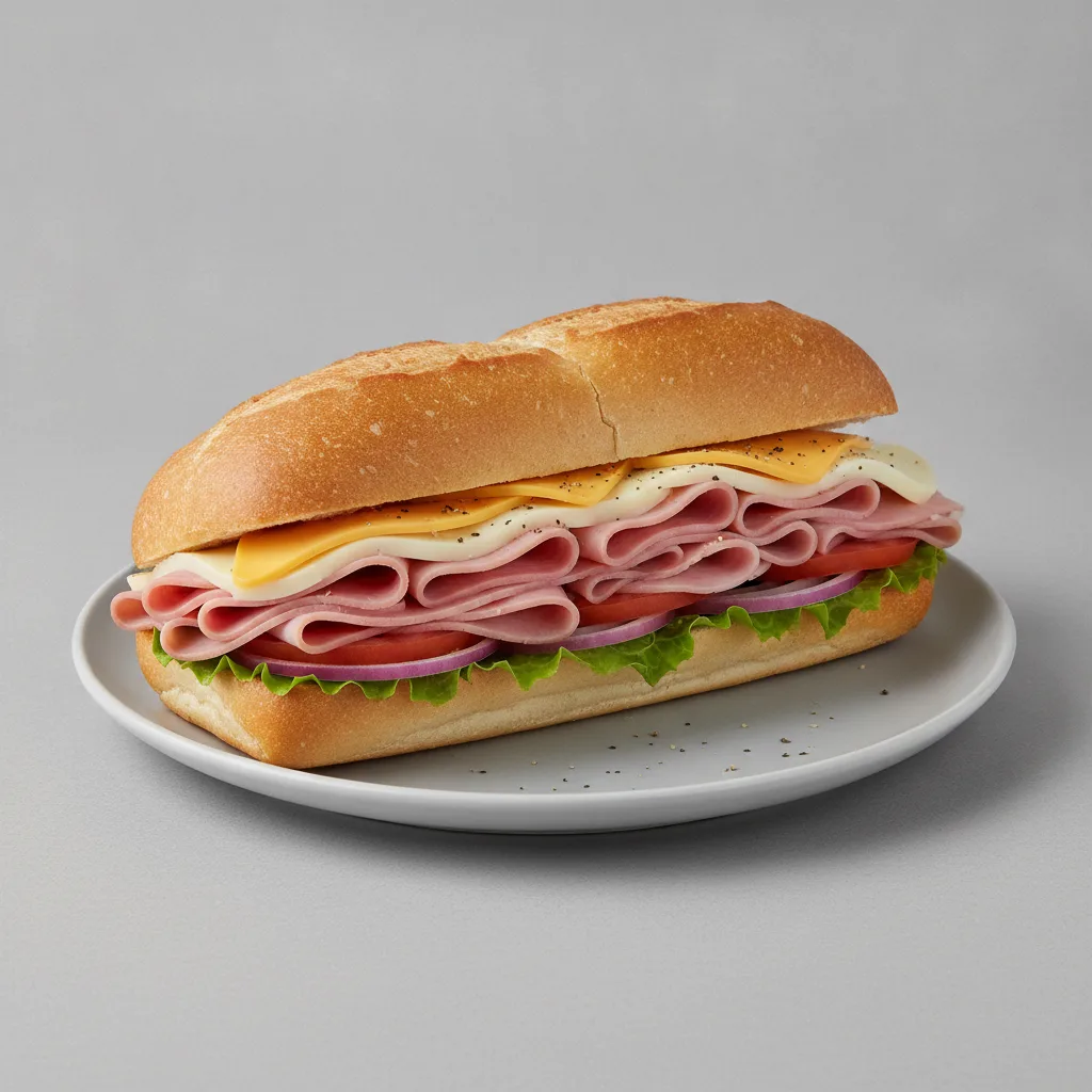 Ham & Cheese Hoagie + Extra Cheese