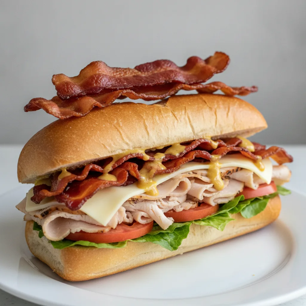 Honey Mustard Turkey Club + Bacon