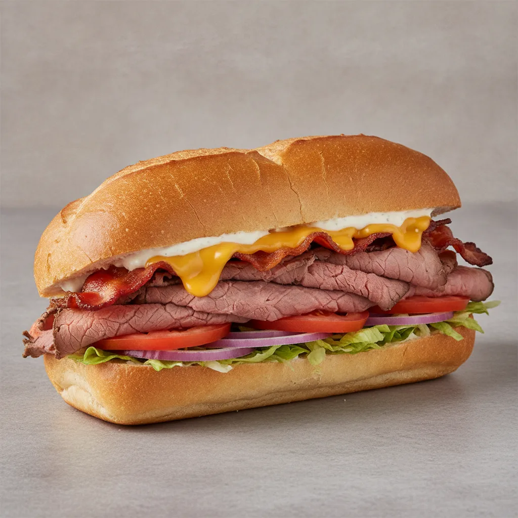 Steakhouse Roast Beef Hoagie + Extra Cheddar