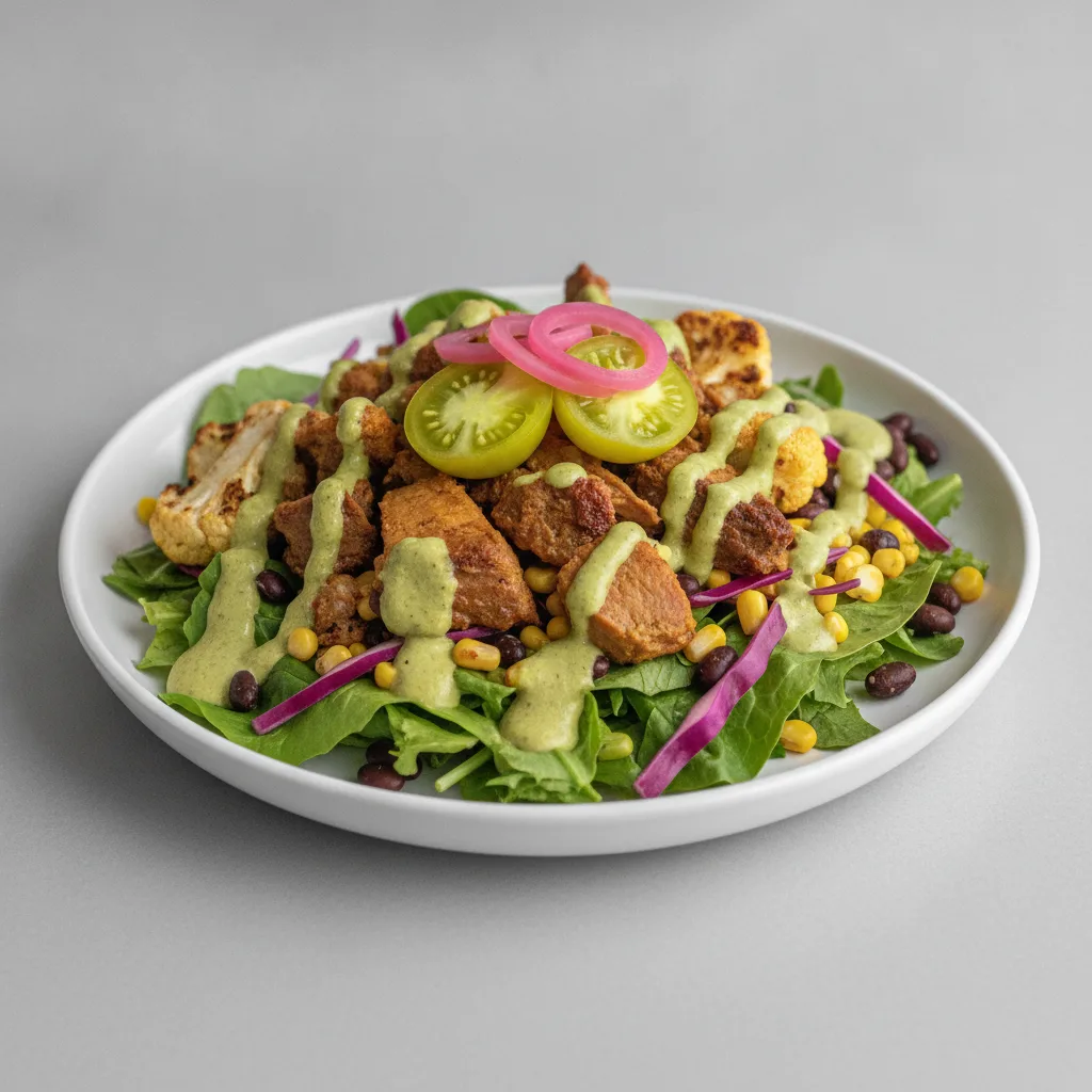 Light Carb Carnitas Ensalada with Palmita Mole Light Carb Carnitas Ensalada with Palmita Mole