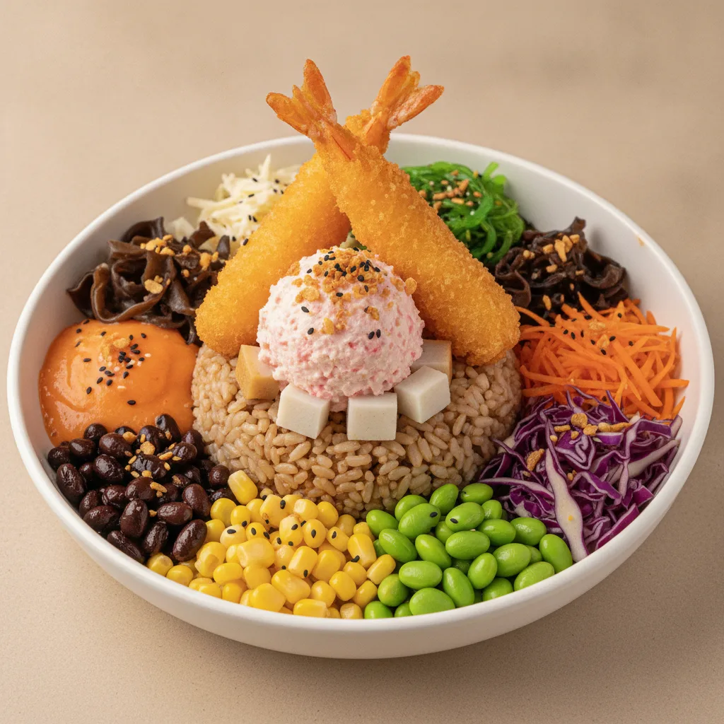 Tempura with Brown Rice