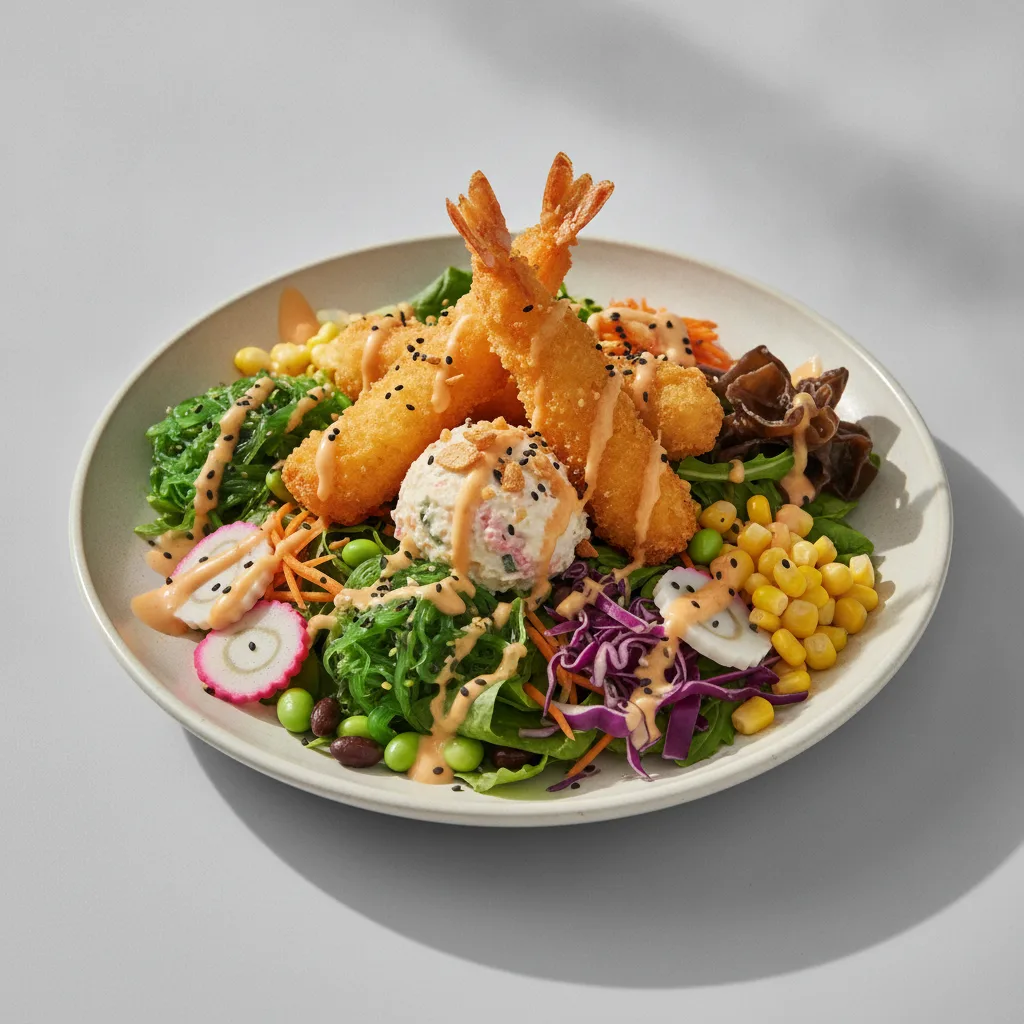 Tempura with Spring Mix