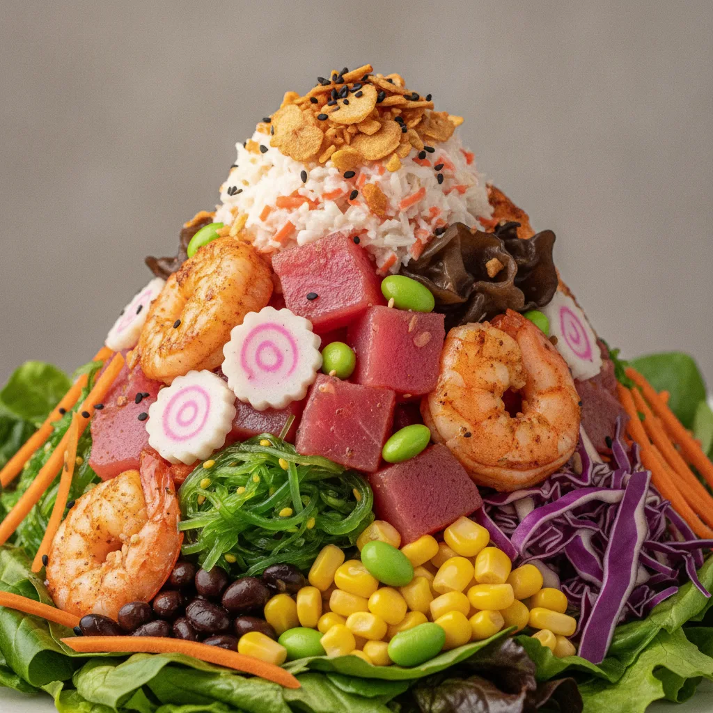 Volcano with Spring Mix