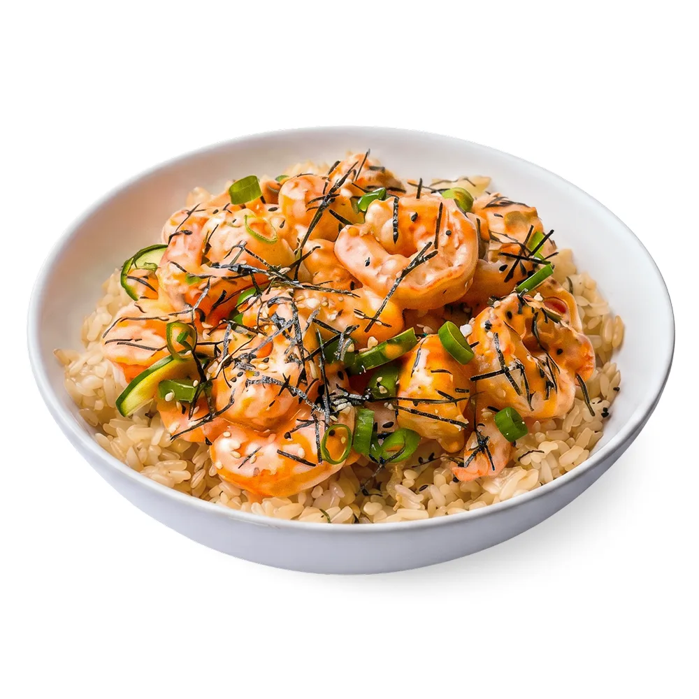 Gluten Free Spicy Shrimp Bowl (Regular) — Brown Rice