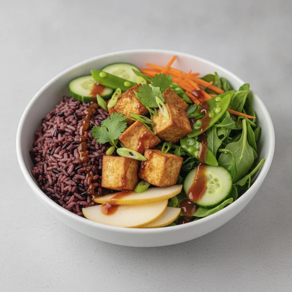 Nut-Free (V) Organic Tofu 50-50 Bowl with Tamarind Sauce (No Cashews) Nut-Free (V) Organic Tofu 50-50 Bowl with Tamarind Sauce (No Cashews)