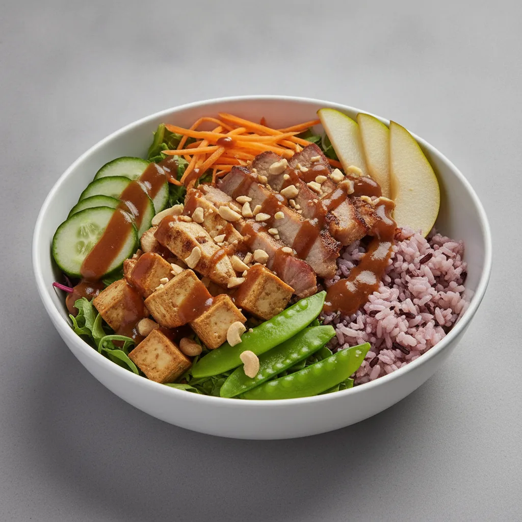Protein Combo 50-50 Bowl with Tamarind Sauce Protein Combo 50-50 Bowl with Tamarind Sauce