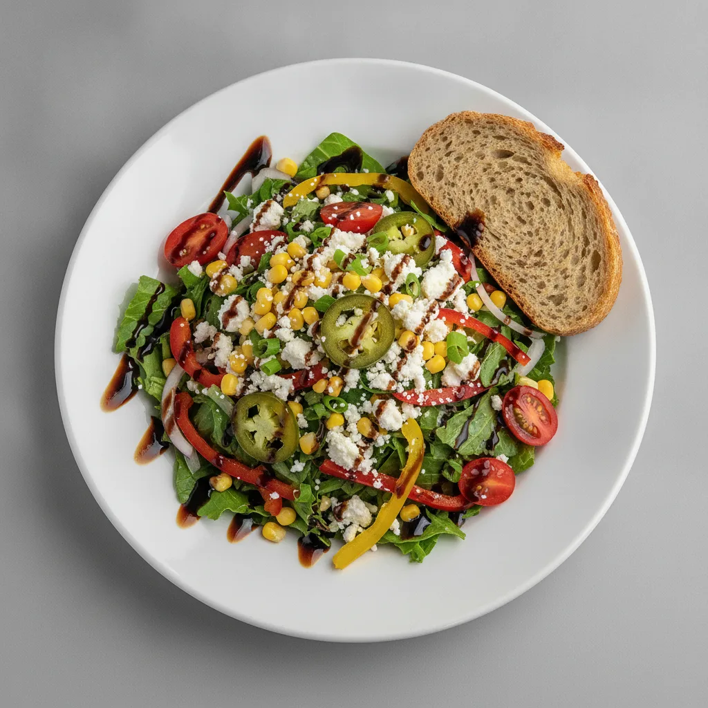 South by Southwest, Balsamic Vinaigrette, GF Bread