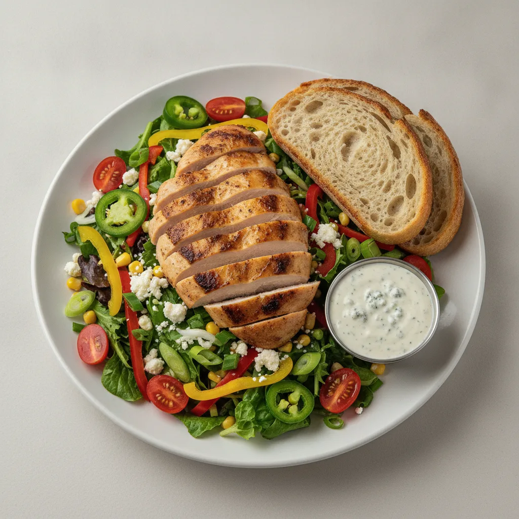 South by Southwest, Roasted Chicken, Blue Cheese Dressing, Sourdough