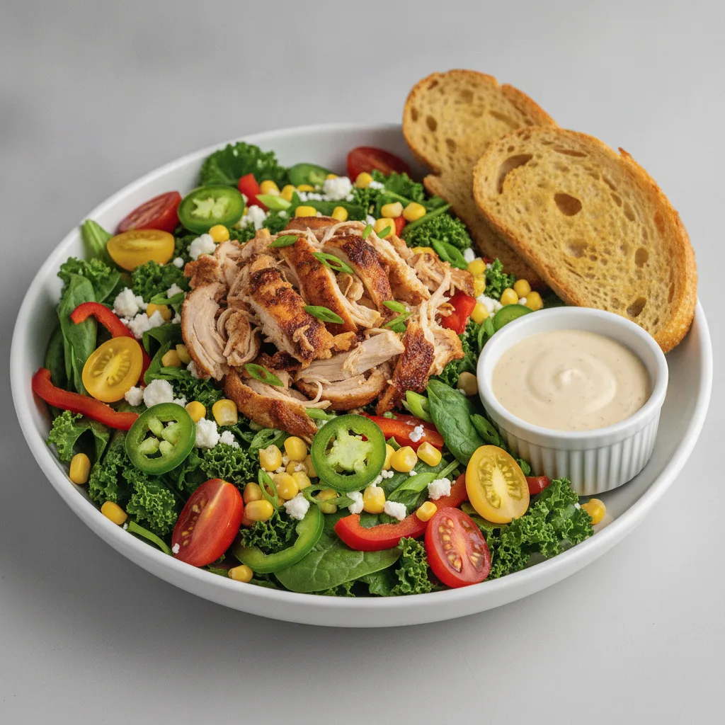 South by Southwest, Roasted Chicken, Caesar Dressing, GF Bread