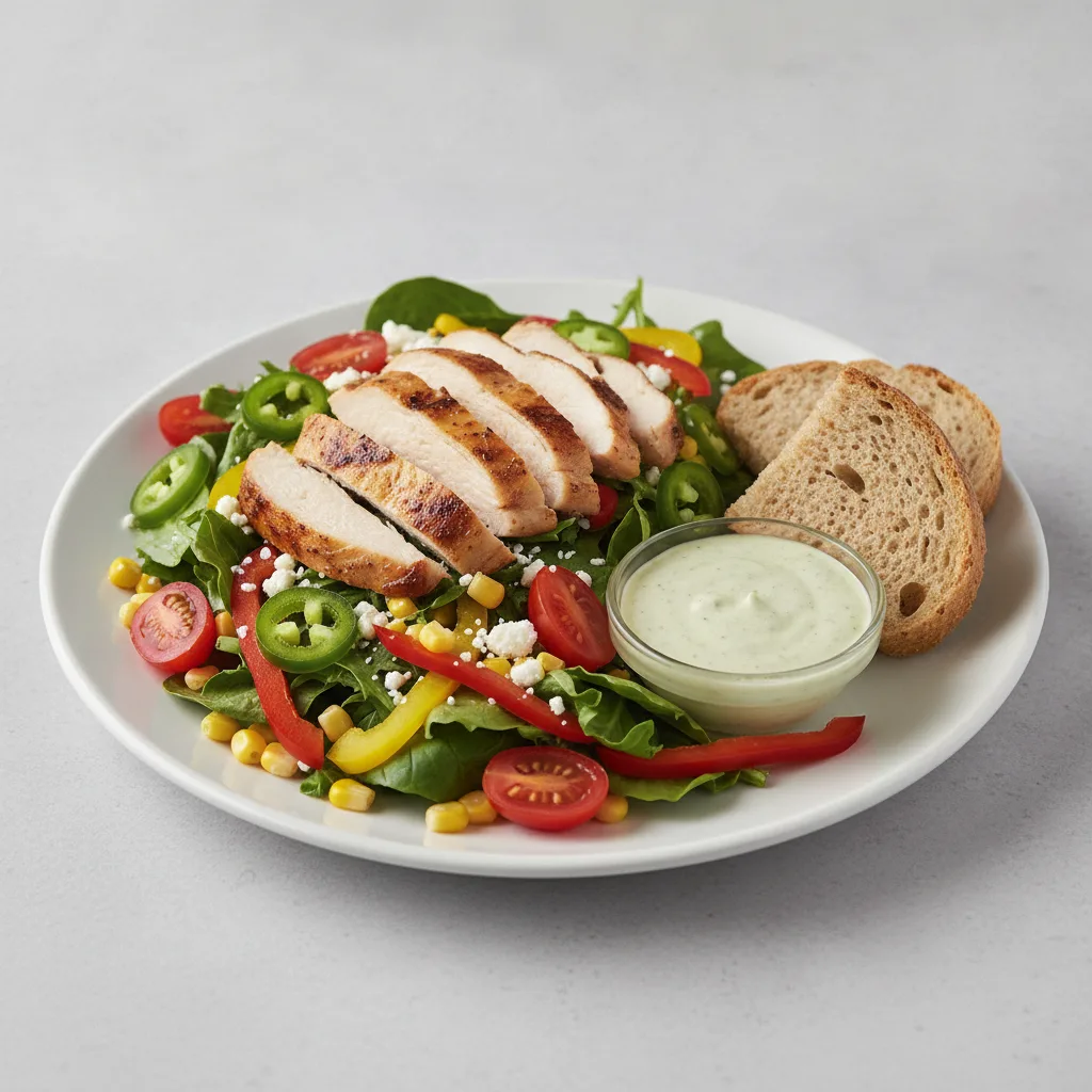 South by Southwest, Roasted Chicken, Green Goddess Dressing, GF Bread