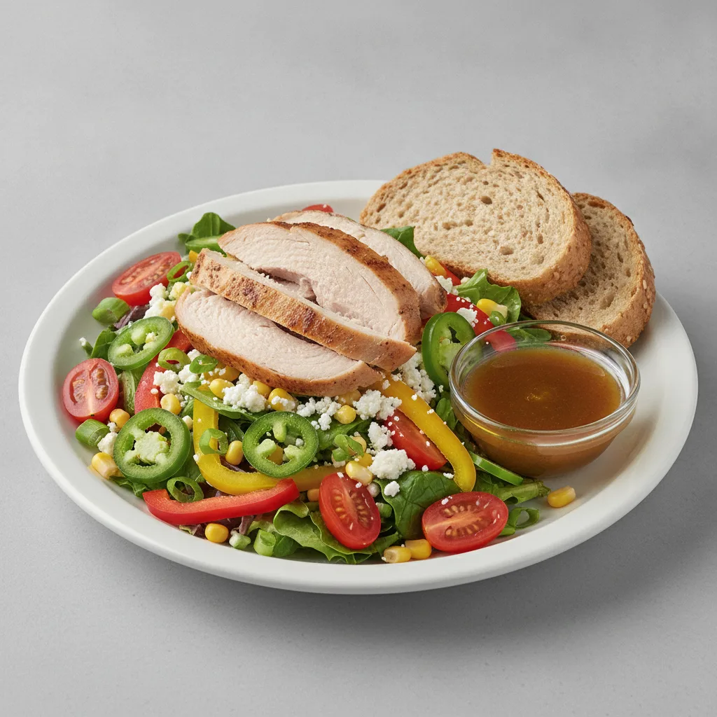 South by Southwest, Fresh Roasted Turkey, Balsamic Vinaigrette, GF Bread