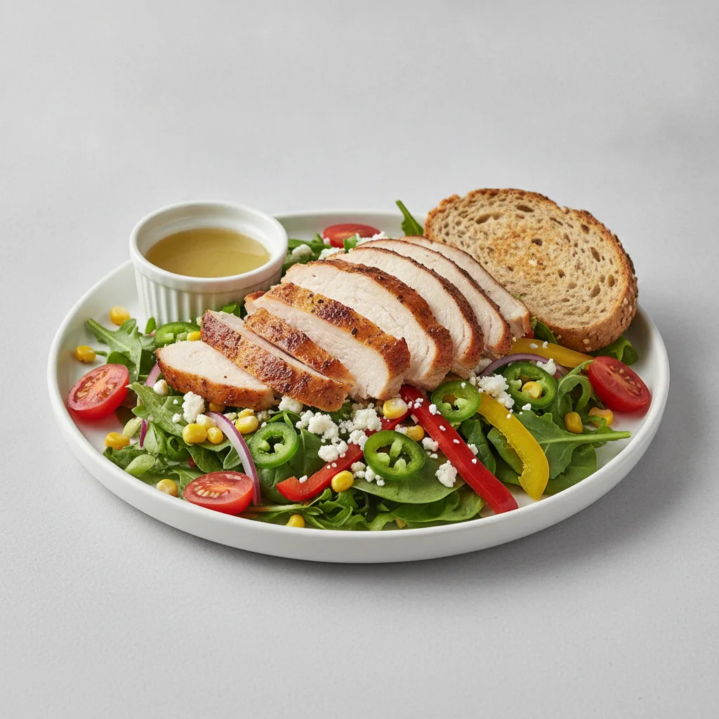 South by Southwest, Fresh Roasted Turkey, Lemon Herb Vinaigrette, GF Bread