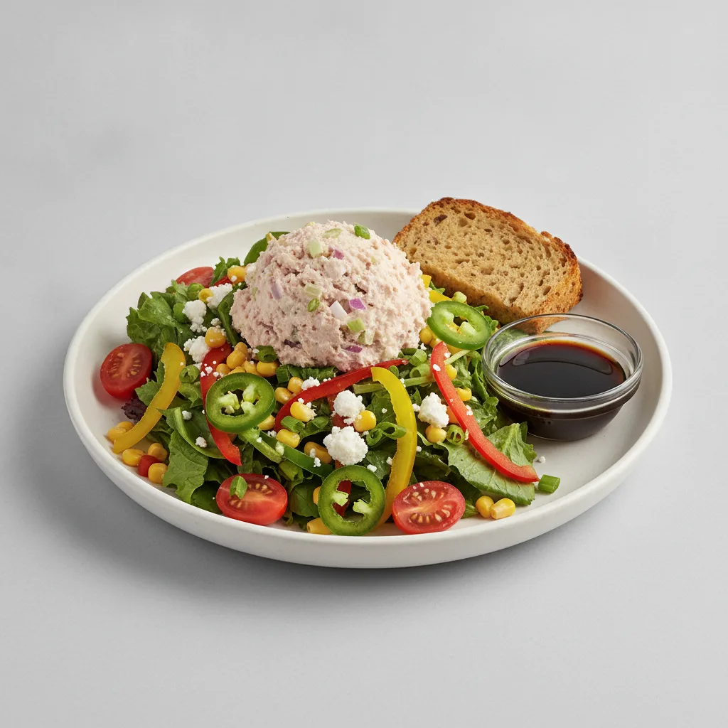South by Southwest, Albacore Tuna Salad, Balsamic Vinaigrette, GF Bread