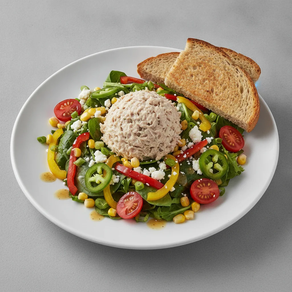 South by Southwest, Albacore Tuna Salad, Lemon Herb Vinaigrette, GF Bread