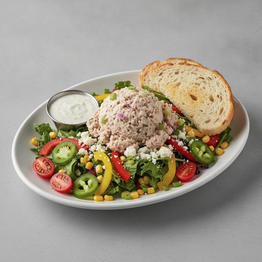 South by Southwest, Albacore Tuna Salad, Blue Cheese Dressing, GF Bread