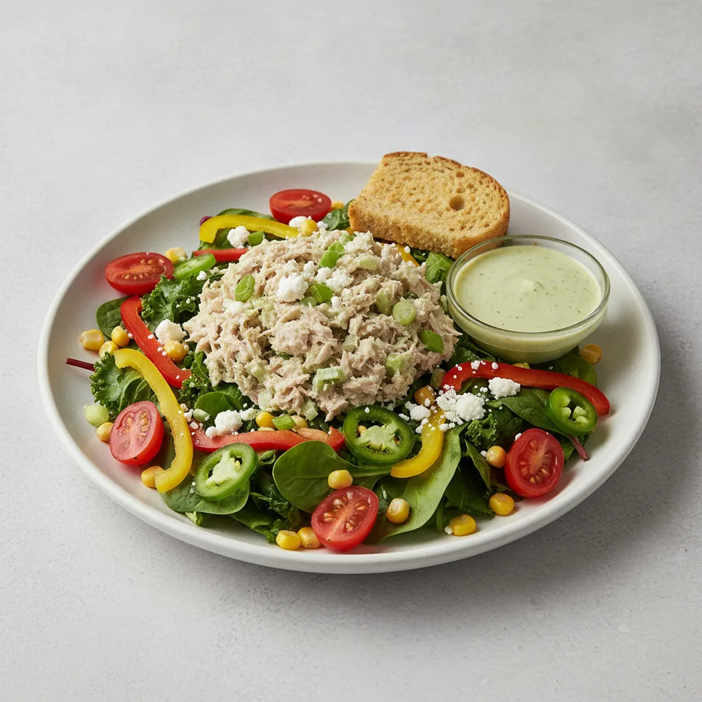 South by Southwest, Albacore Tuna Salad, Green Goddess Dressing, GF Bread