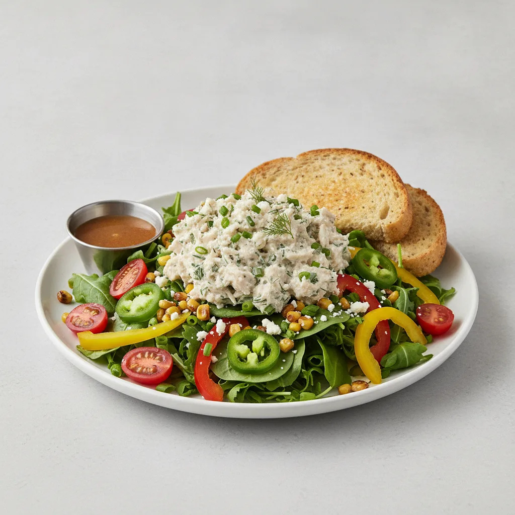 South by Southwest, Herb Chicken Salad, Balsamic Vinaigrette, GF Bread