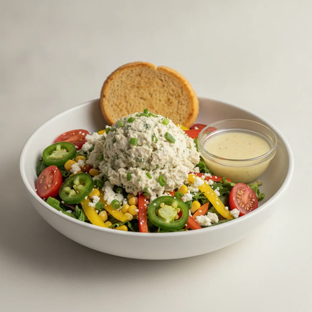 South by Southwest, Herb Chicken Salad, Lemon Herb Vinaigrette, GF Bread