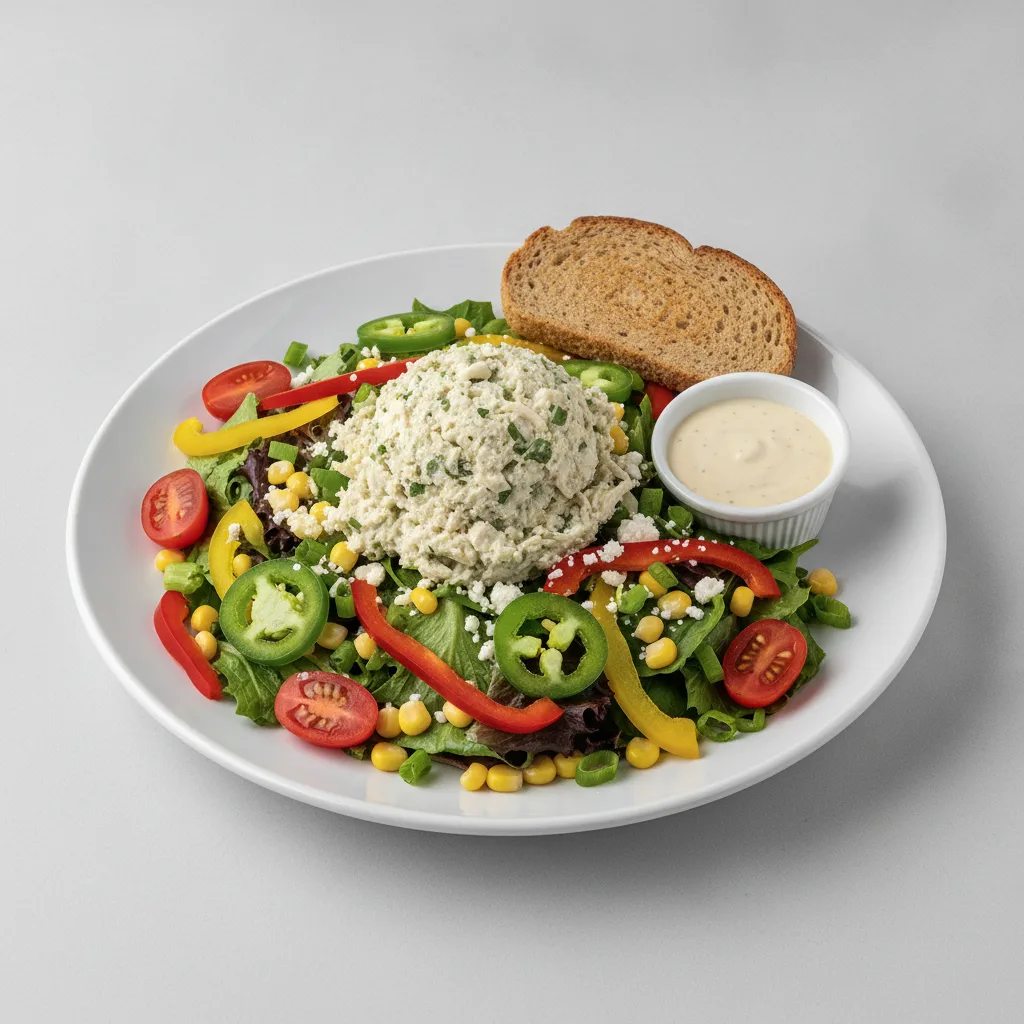 South by Southwest, Herb Chicken Salad, Caesar Dressing, GF Bread