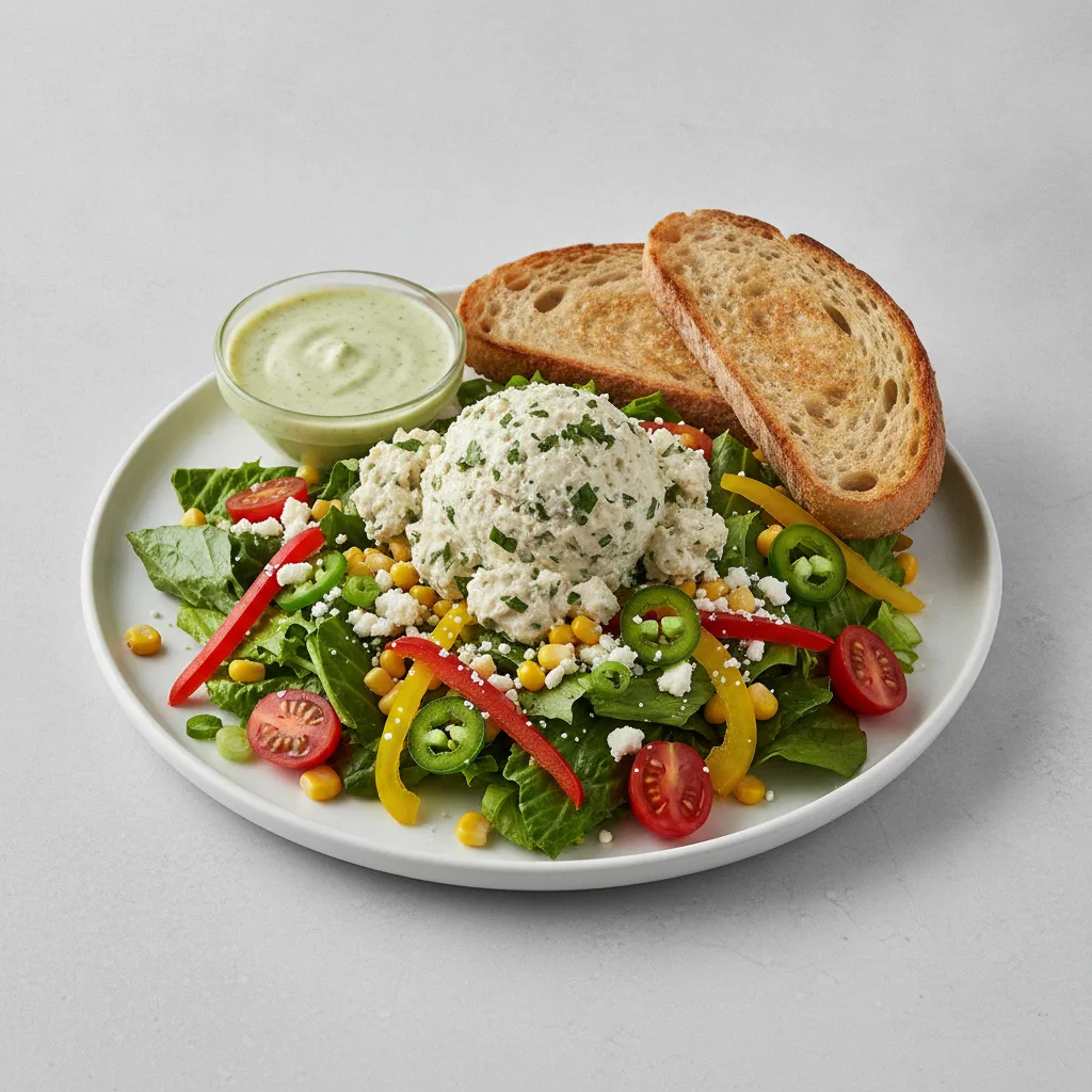 South by Southwest, Herb Chicken Salad, Green Goddess Dressing, Sourdough