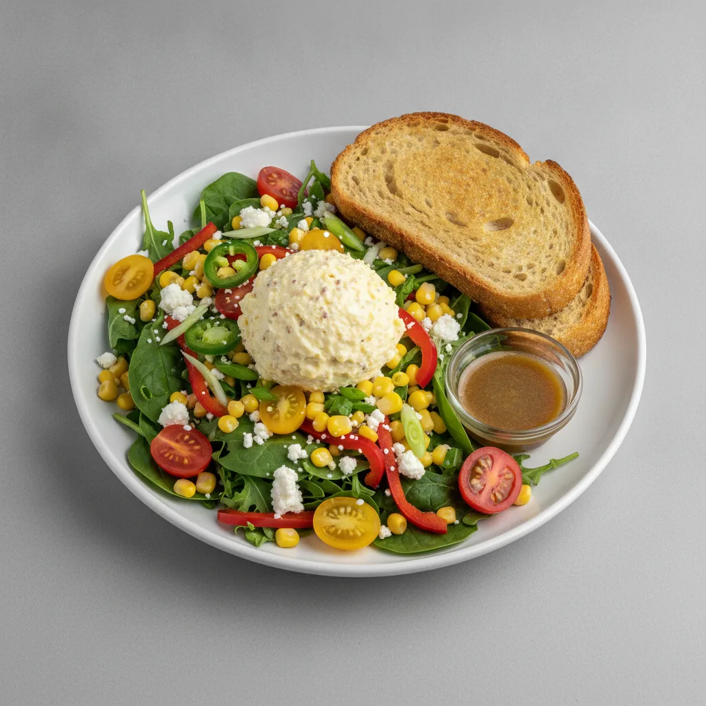 South by Southwest, Japanese Style Egg Salad, Balsamic Vinaigrette, GF Bread