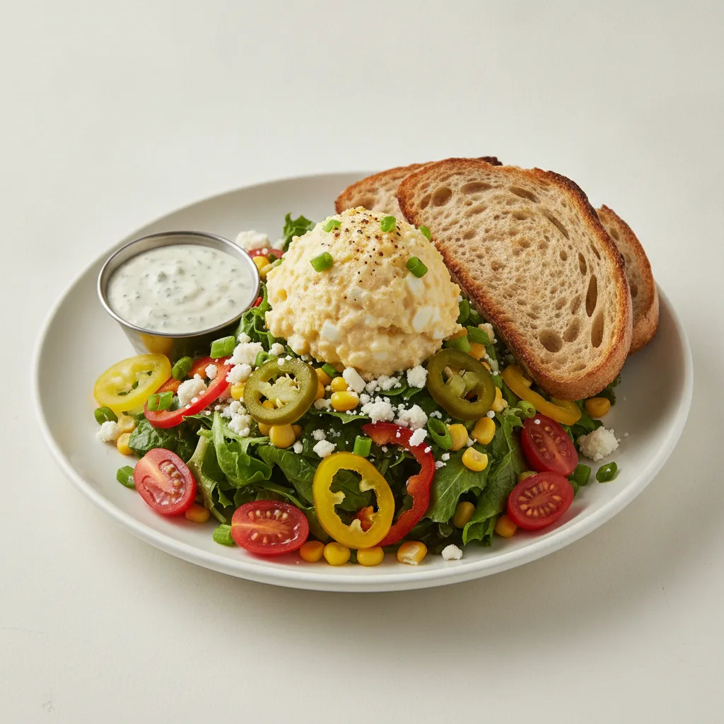 South by Southwest, Japanese Style Egg Salad, Blue Cheese Dressing, Sourdough