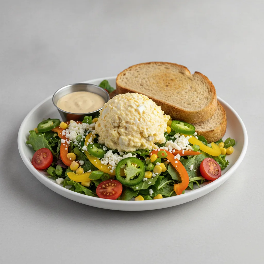 South by Southwest, Japanese Style Egg Salad, Caesar Dressing, GF Bread