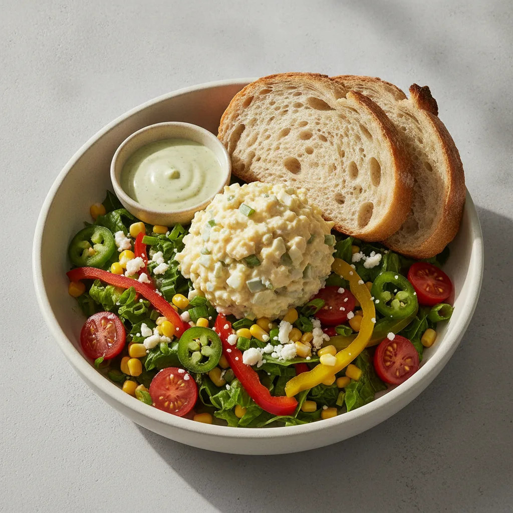 South by Southwest, Japanese Style Egg Salad, Green Goddess Dressing, Sourdough