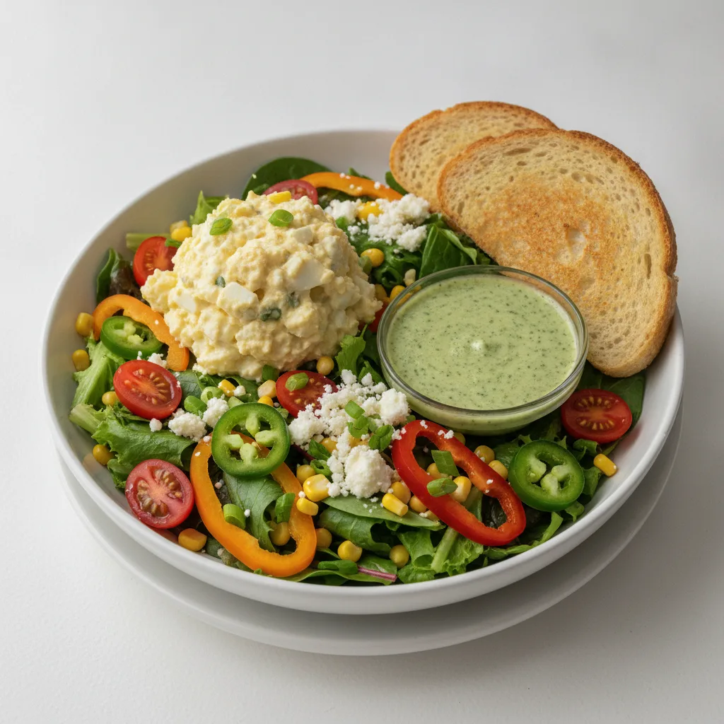 South by Southwest, Japanese Style Egg Salad, Green Goddess Dressing, GF Bread