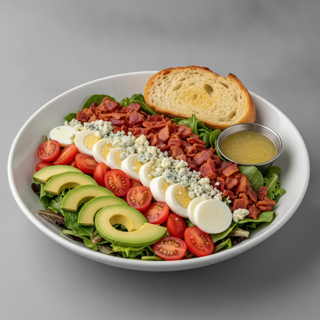Proper Cobb, Lemon Herb Vinaigrette, Sourdough