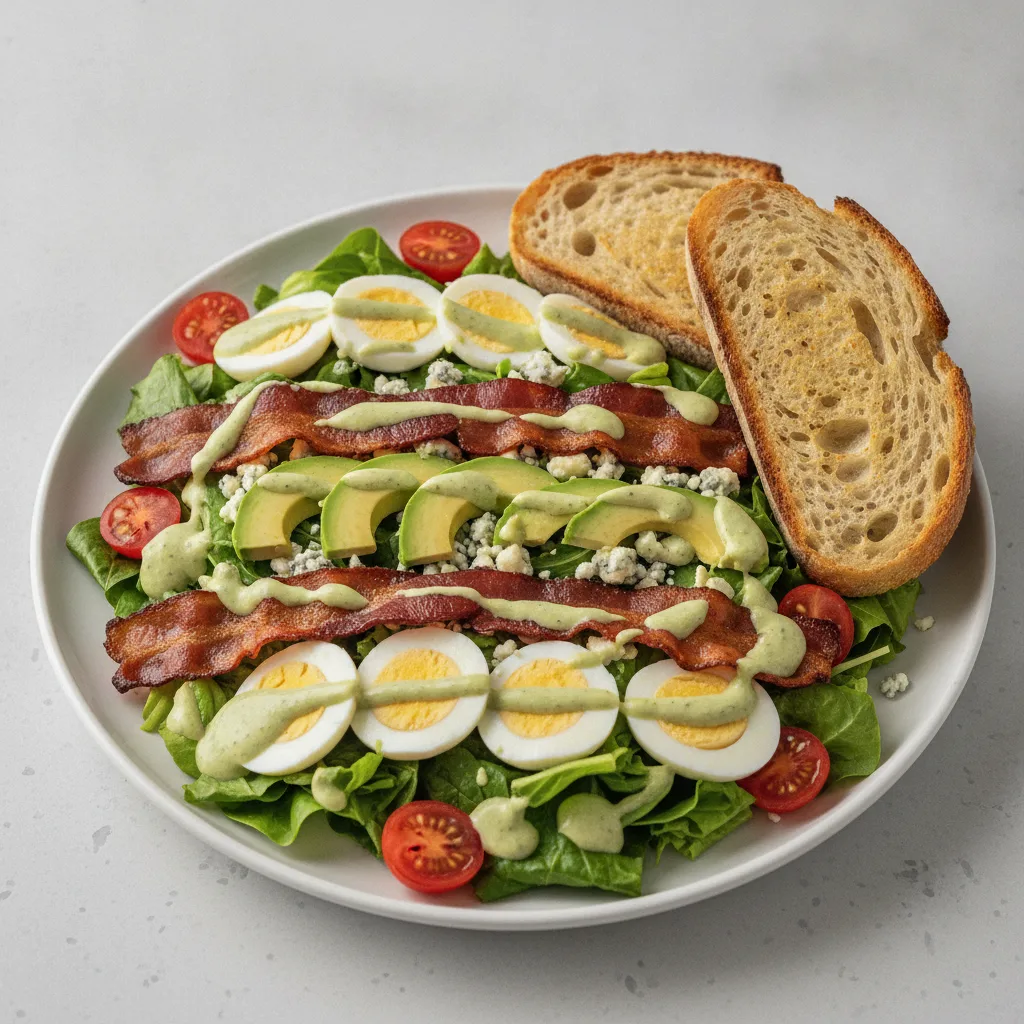 Proper Cobb, Green Goddess Dressing, Sourdough