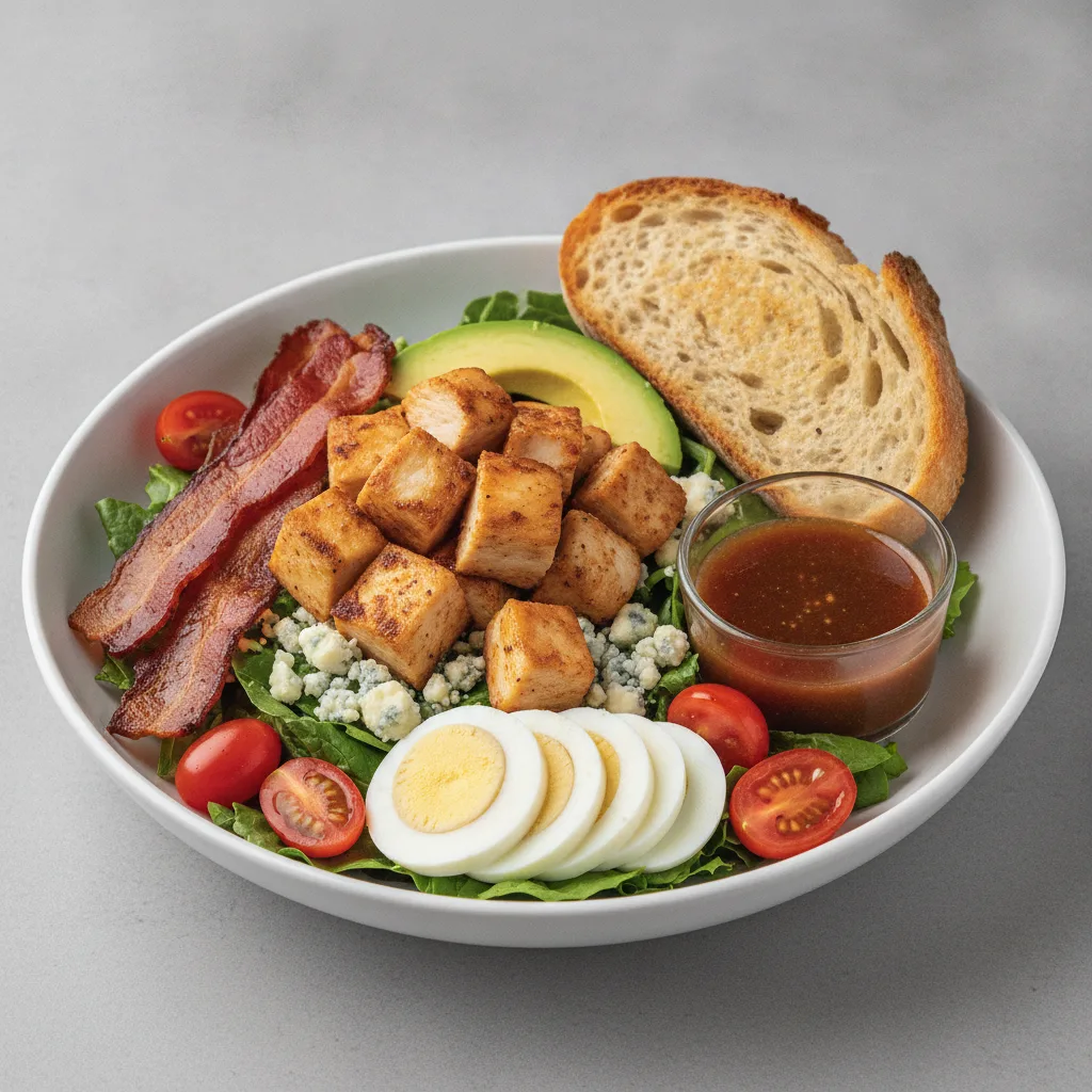 Proper Cobb, Roasted Chicken, Balsamic Vinaigrette, Sourdough
