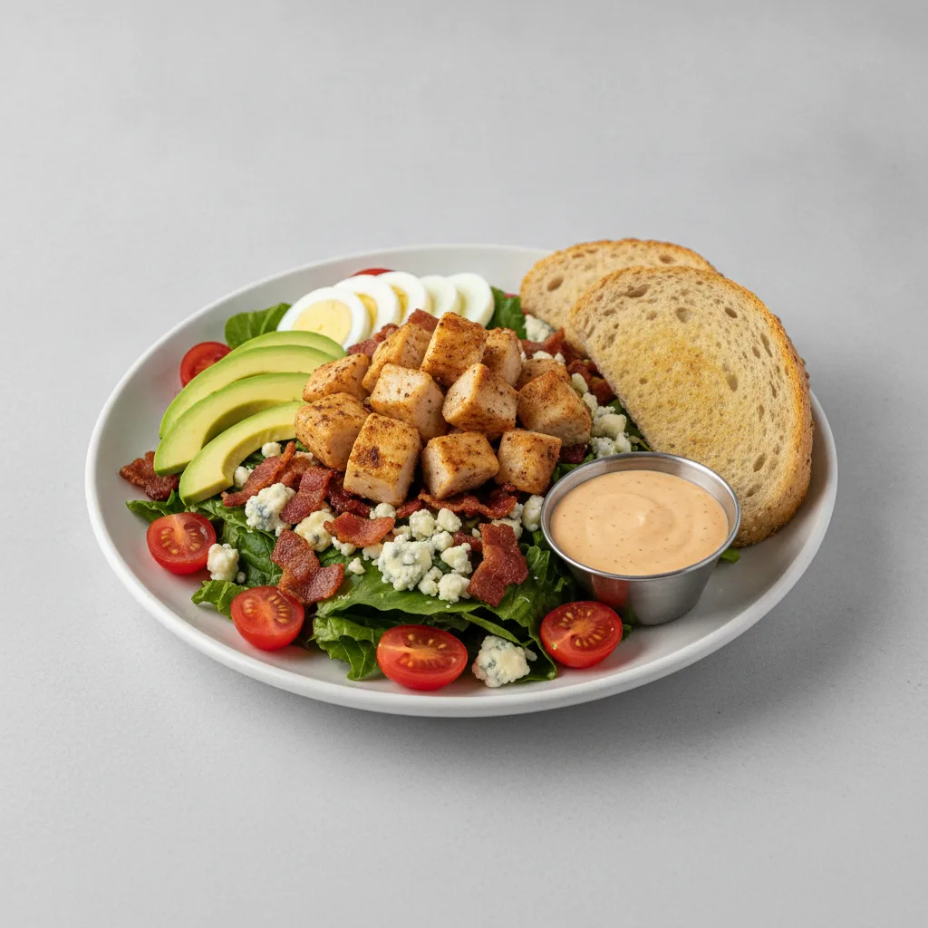 Proper Cobb, Roasted Chicken, Chipotle Ranch, GF Bread
